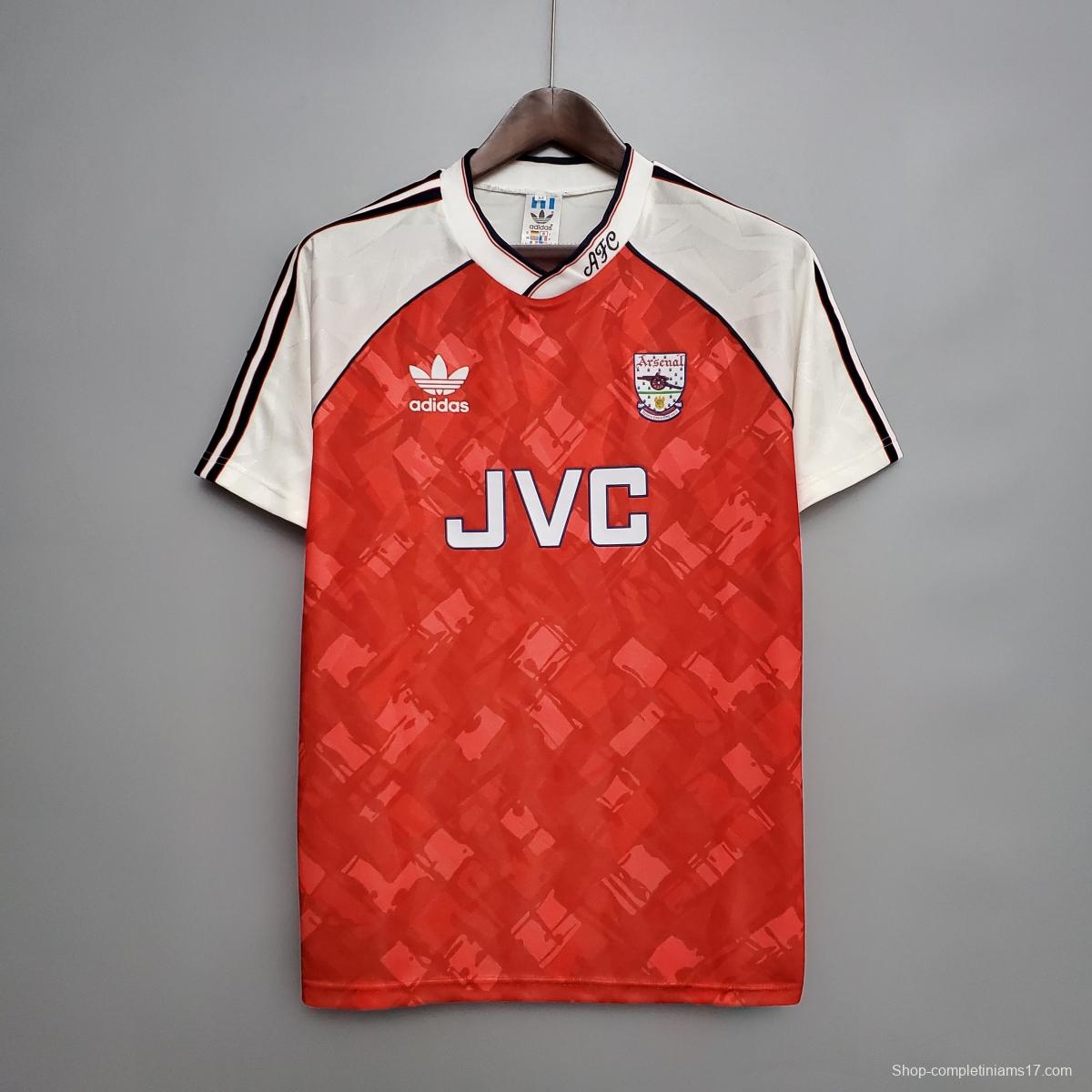 Retro 90/92 Arsenal home Soccer Jersey