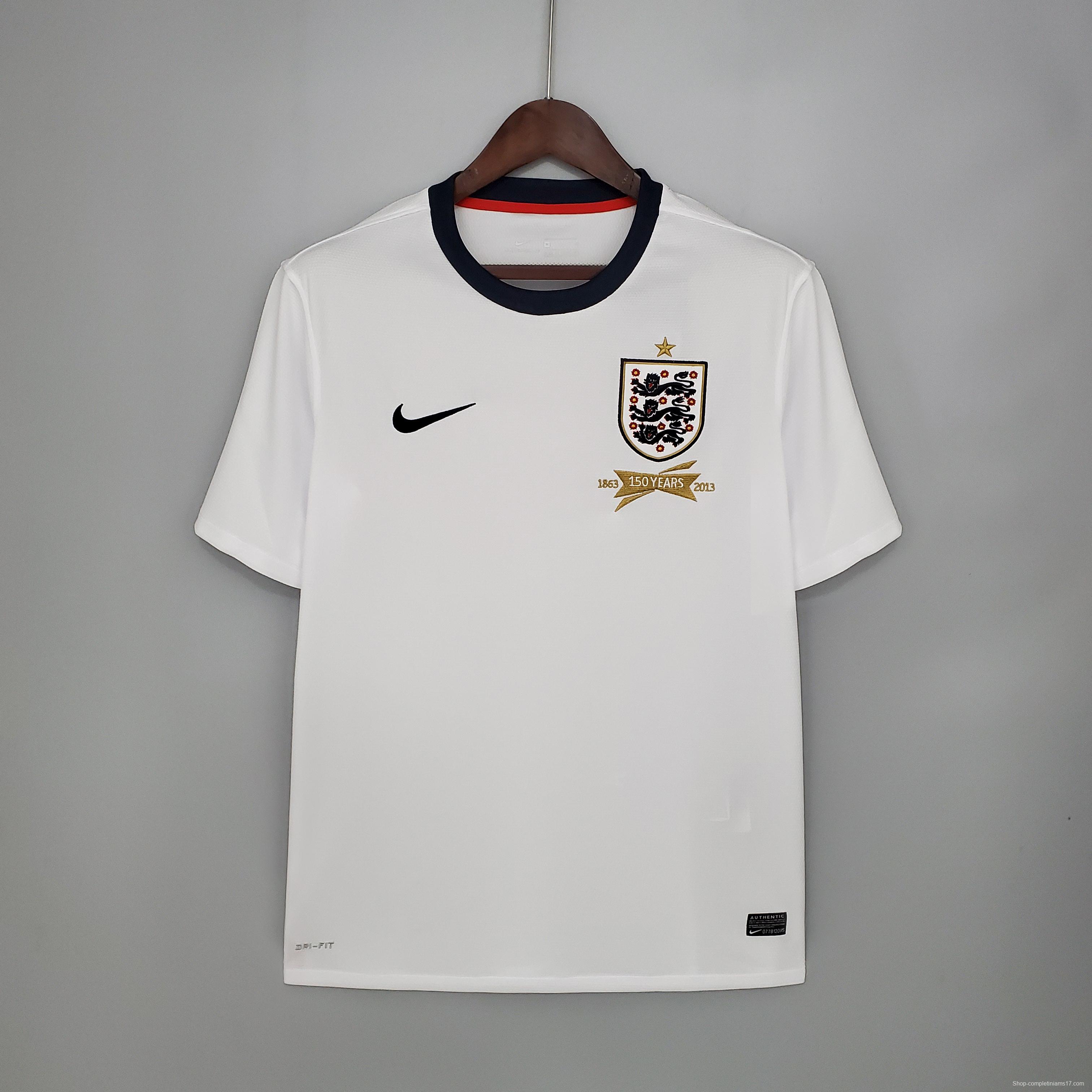 Retro 2013 England home Soccer Jersey