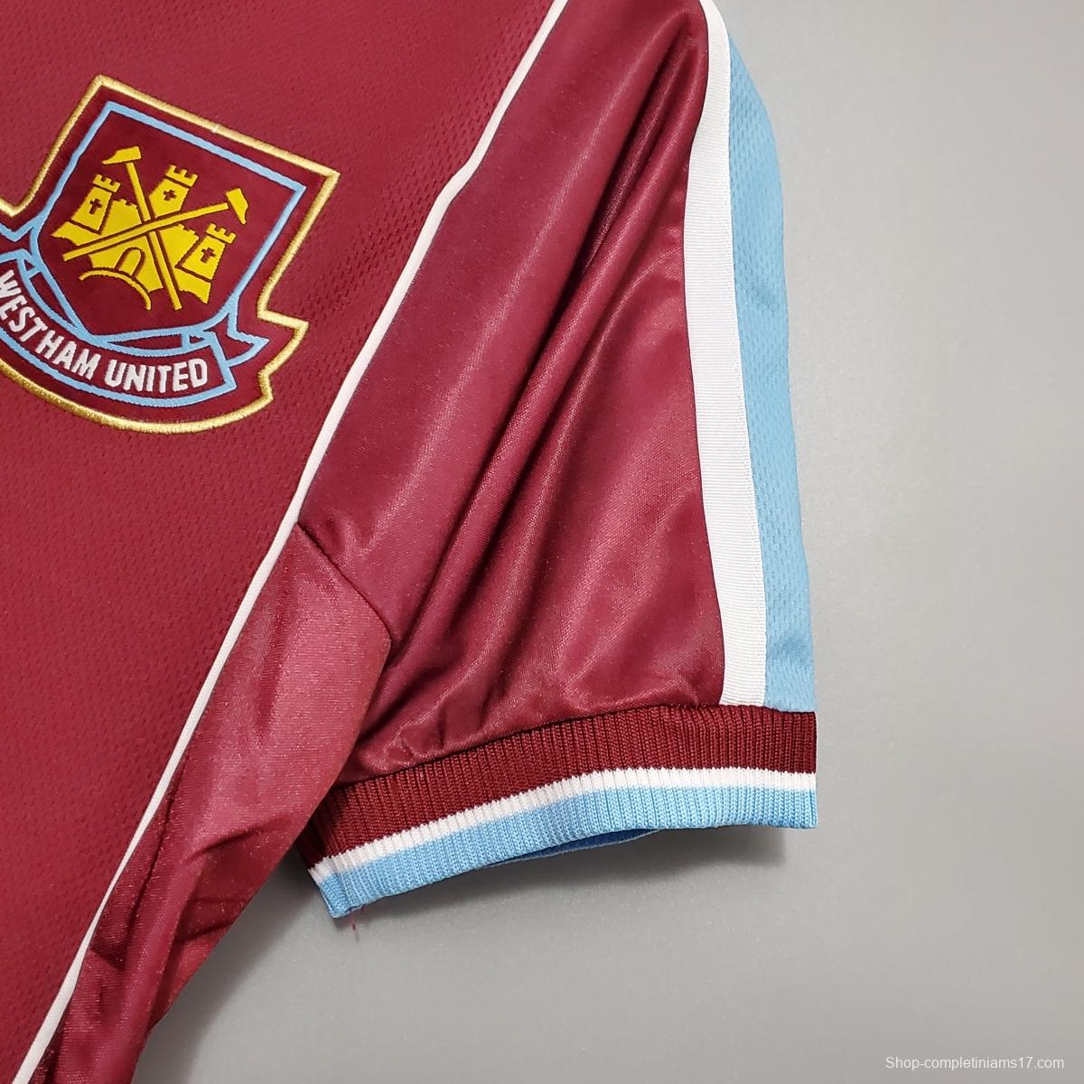 Retro 99/01 West Ham United Home Jersey