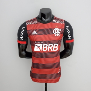 22/23 all sponsor player version flamengo home Soccer Jersey