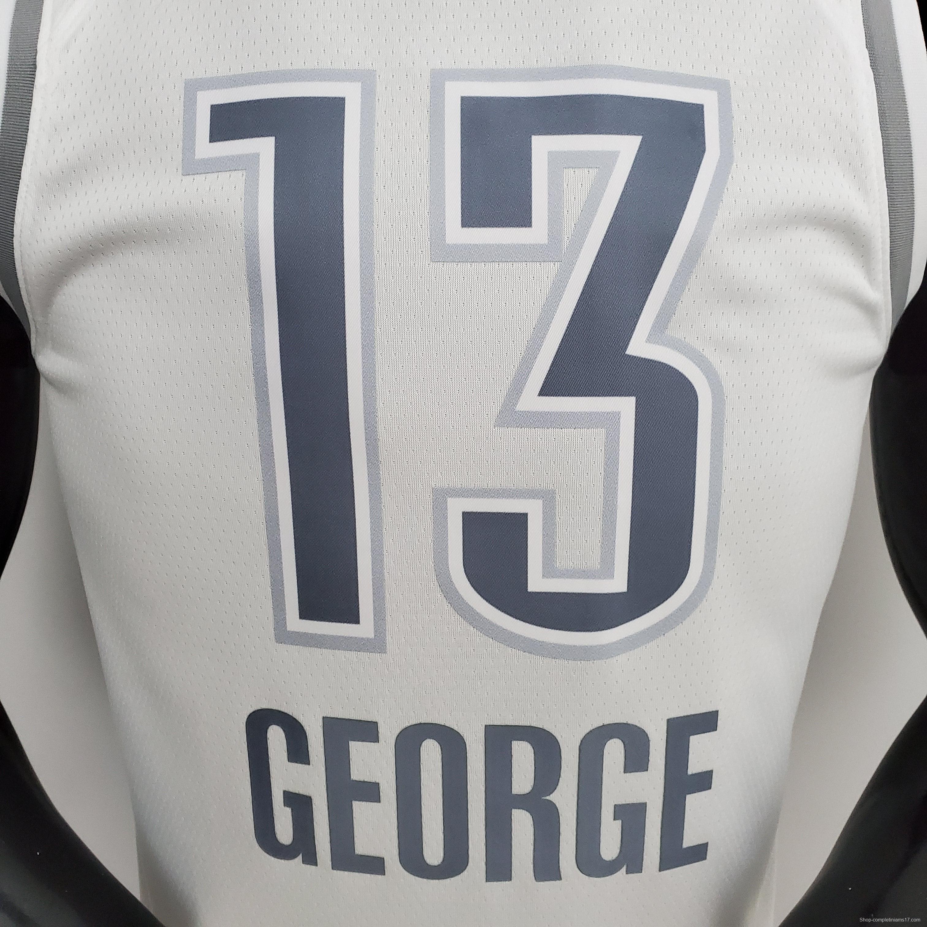 75th Anniversary 2202 Season Oklahoma City Thunder GEORGE#13 City Edition White NBA Jersey