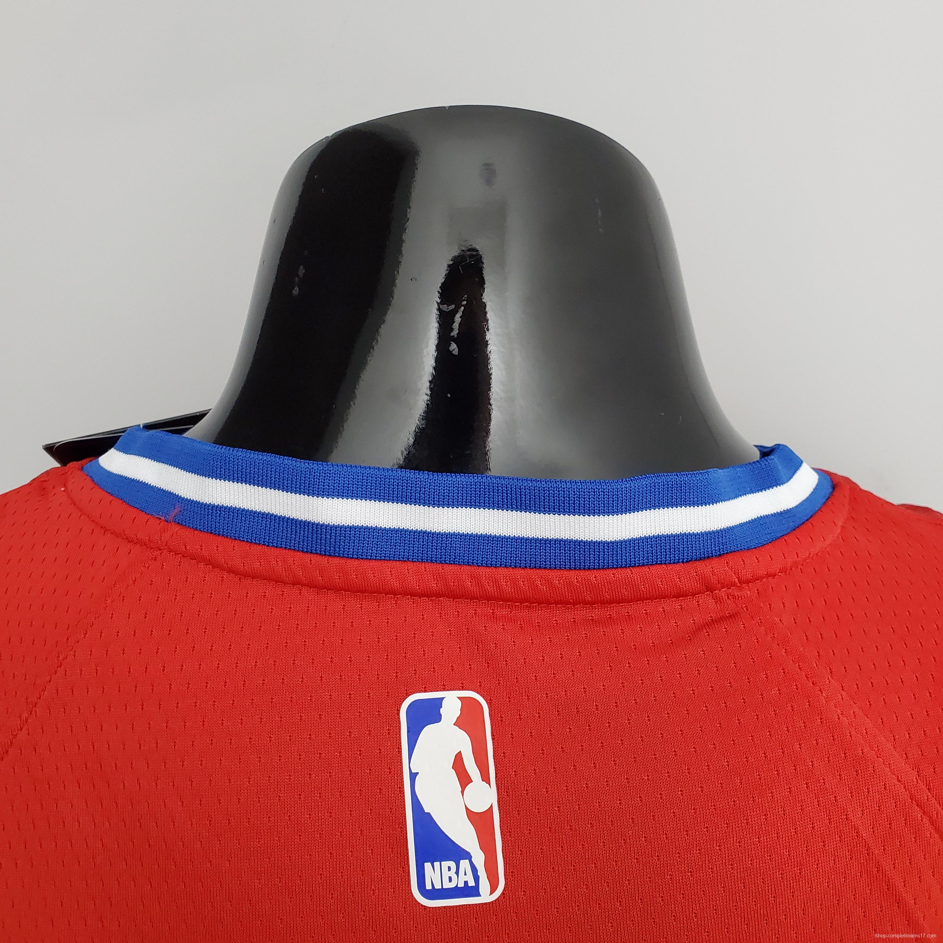 2021 MAXEY#0 76ers Jordan Themed Red NBA Jersey