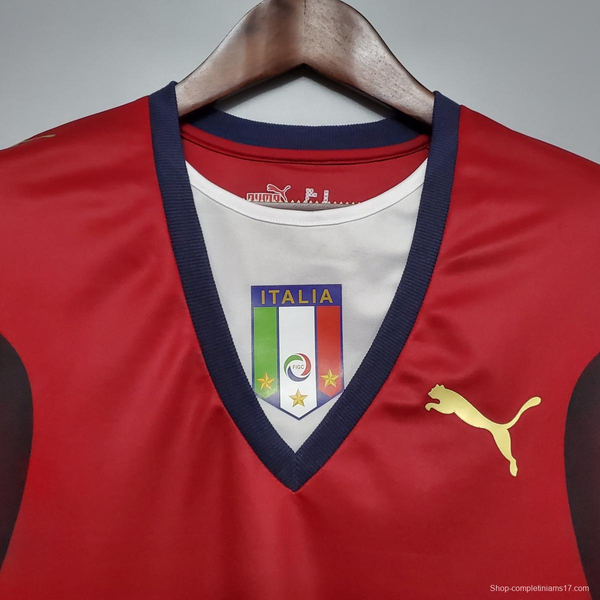 Retro 2006 Italy Red Soccer Jersey