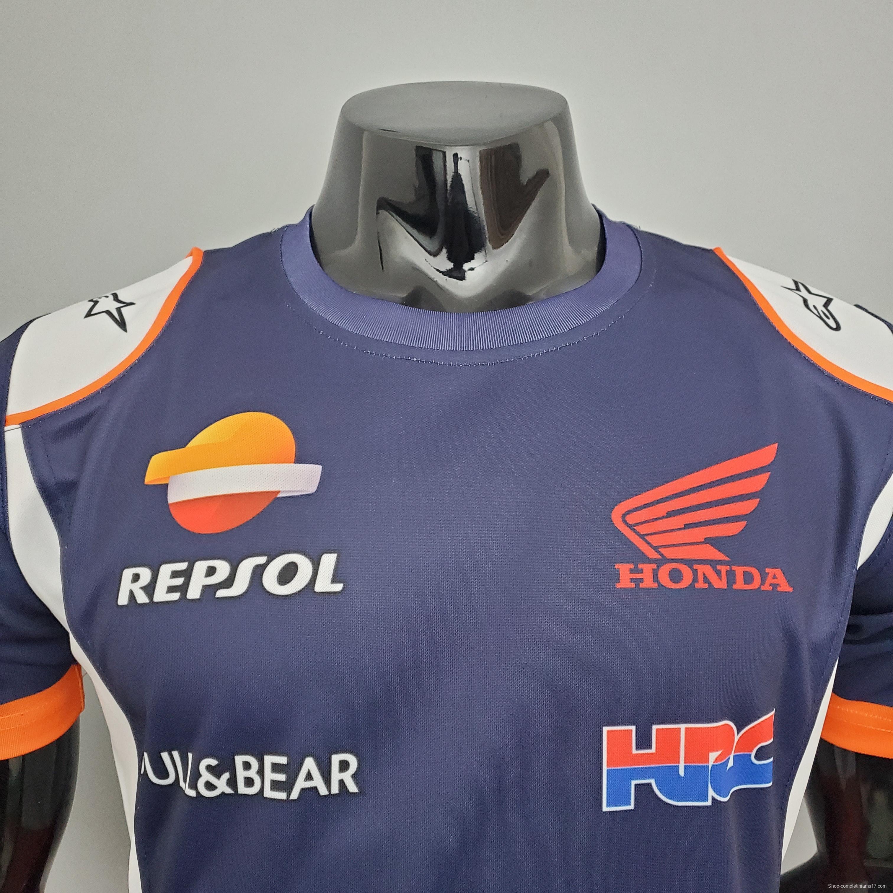 F1 Formula One Honda Royal Blue S-5XL