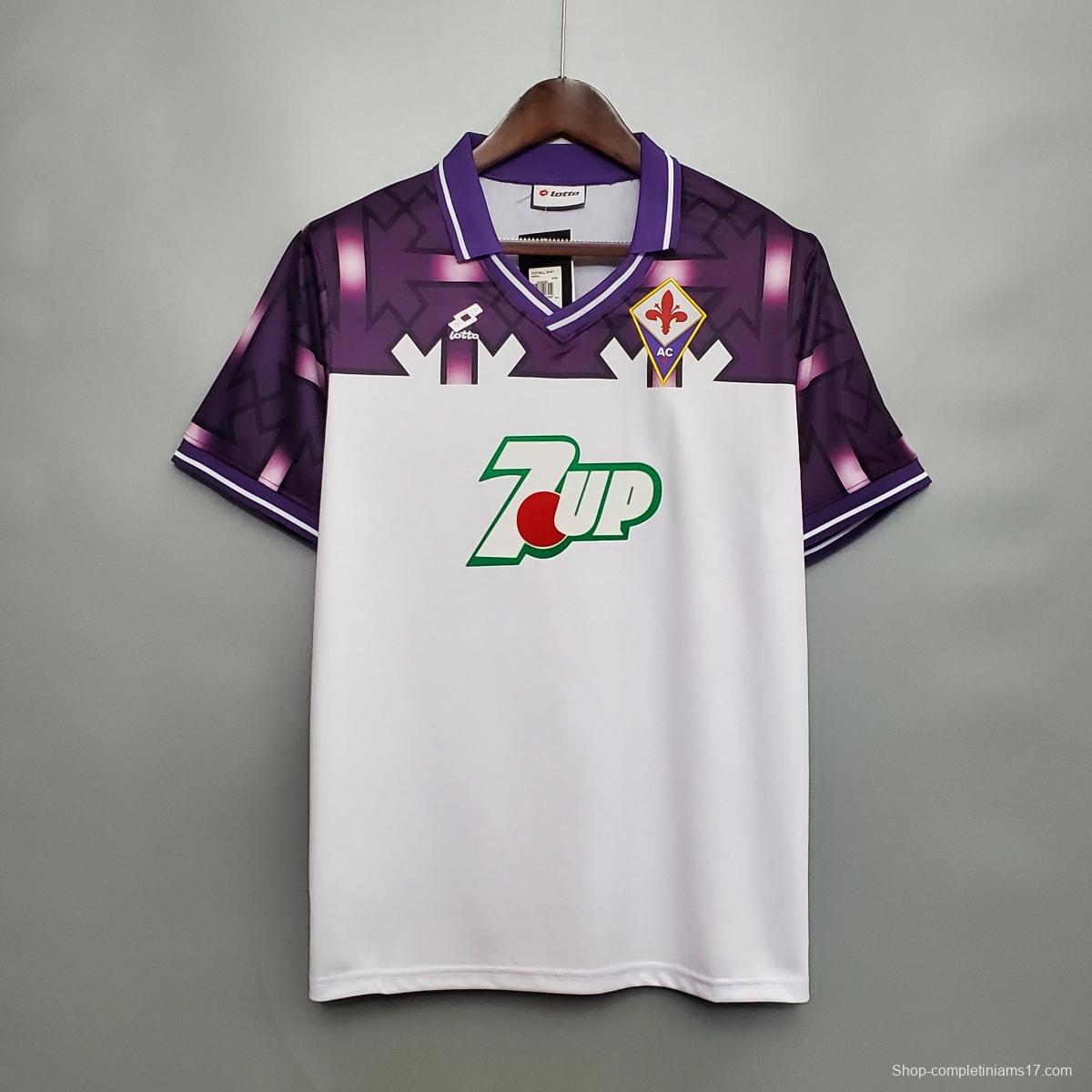 Retro 92/93 Fiorentina away Soccer Jersey