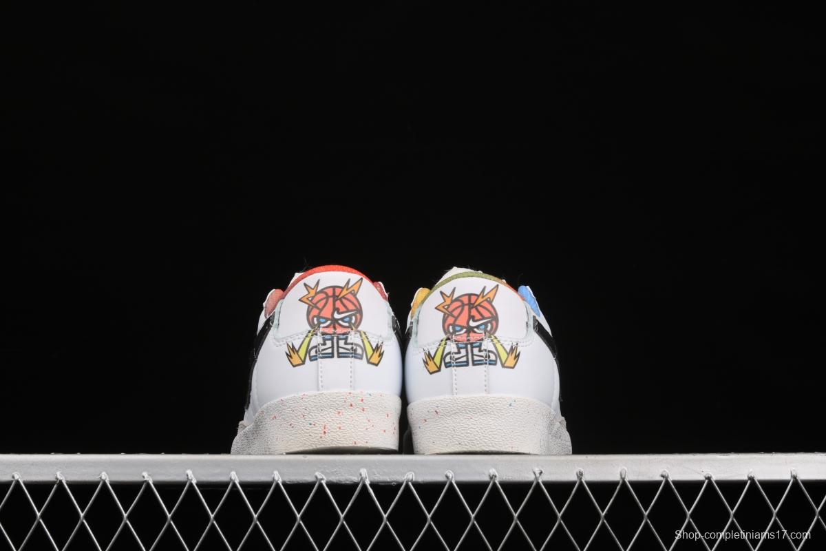 Nike Blazer Low Basketball Boy Trail Blazers low-top casual board shoes DJ4279-101,