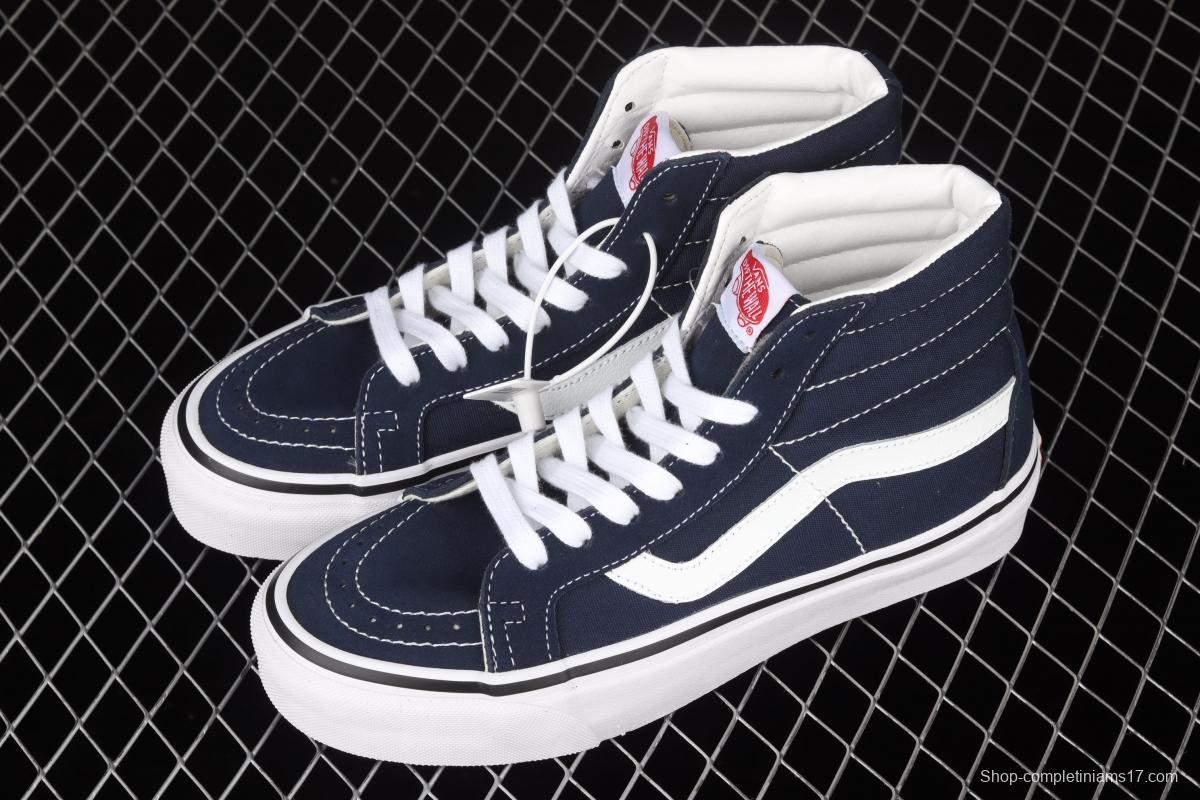 Vans Sk8-Hi Lx Anaheim dark blue high-top sports board shoes VN0A38GF9GK