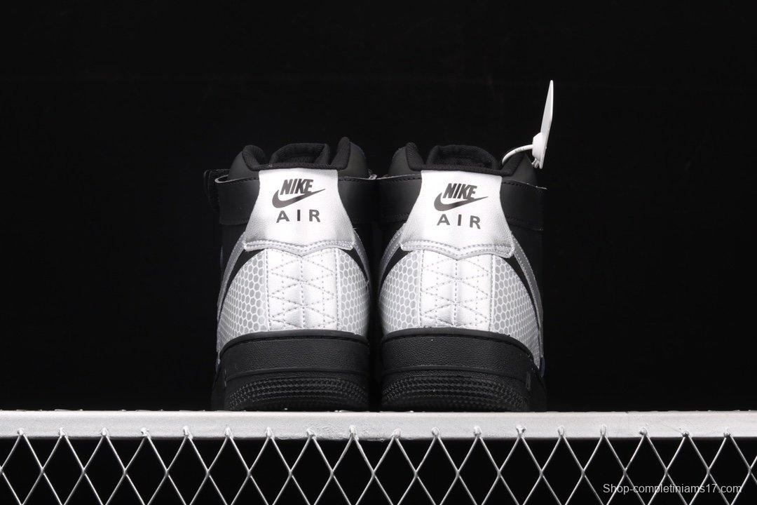 NIKE Air Force 1 High'07 Lv8 3M NBA co-named 3M reflective high-top casual board shoes CU4159-001