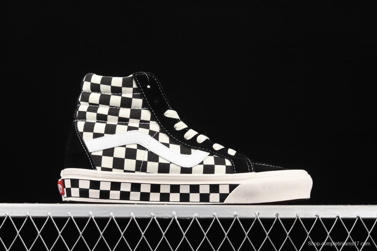 Vans SK8-Hi Vans Anaheim chessboard checkered high top casual board shoes VN0A38GF2U7