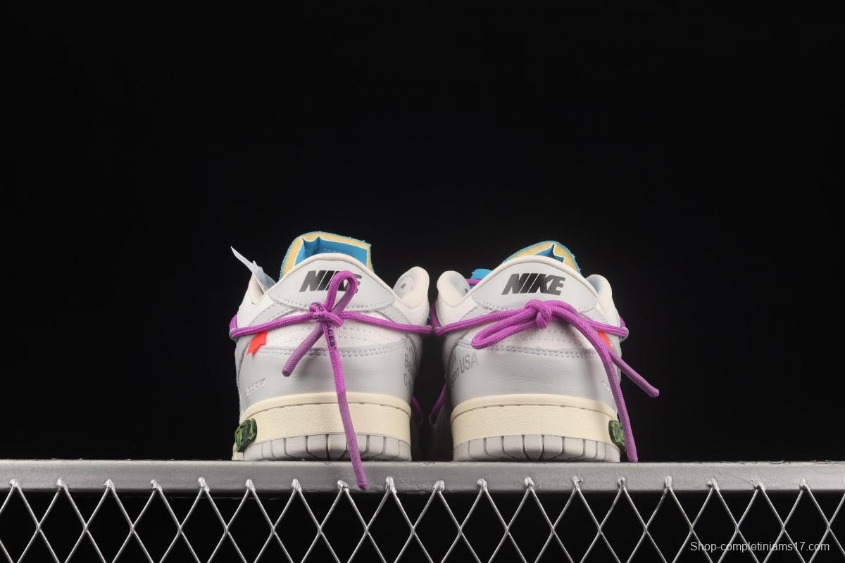 OFF-White x NIKE DUNK Low OW SB buckle rebound fashion casual board shoes DM1602-125