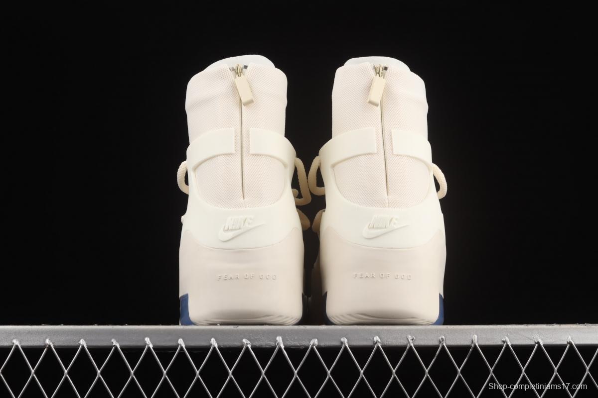 FOG x Air Fear of God 1 Oatmeal co-signed Gao Bang Pearl White Color AR4237-100