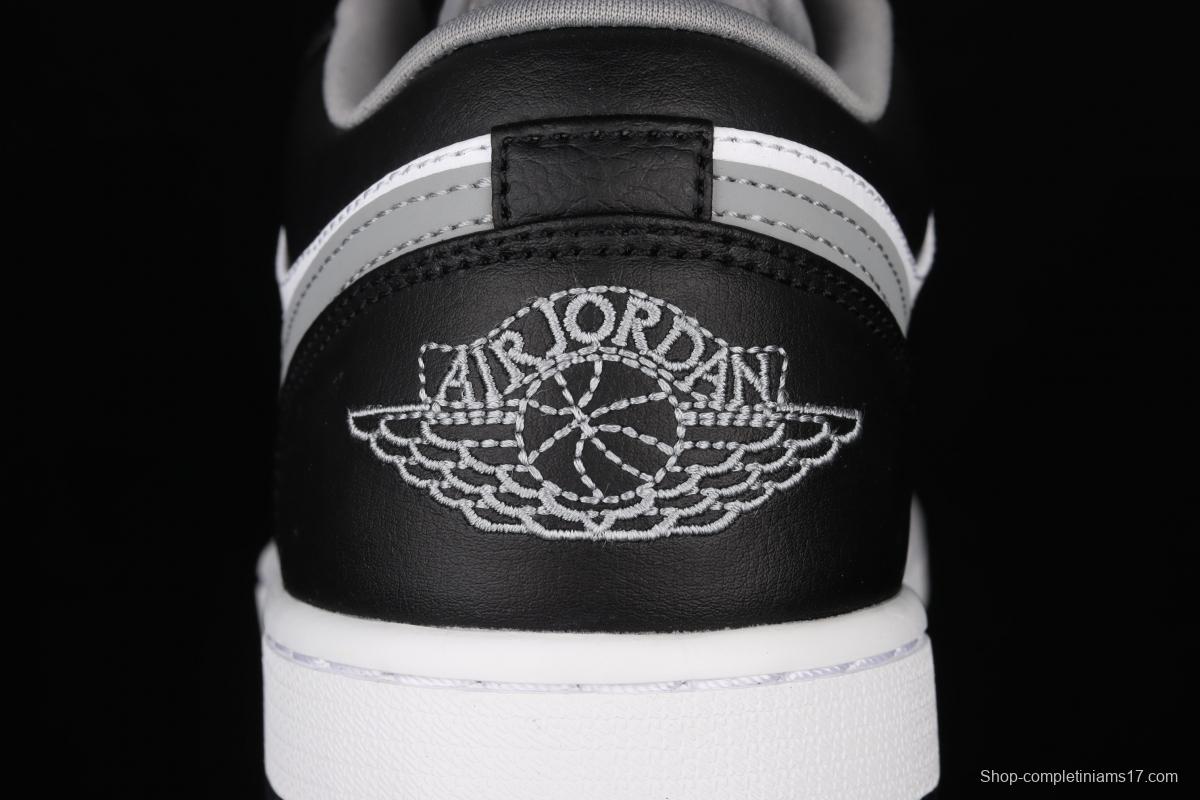 Air Jordan 1 Low black, white, gray, low-top cultural leisure sports shoes 553558-040