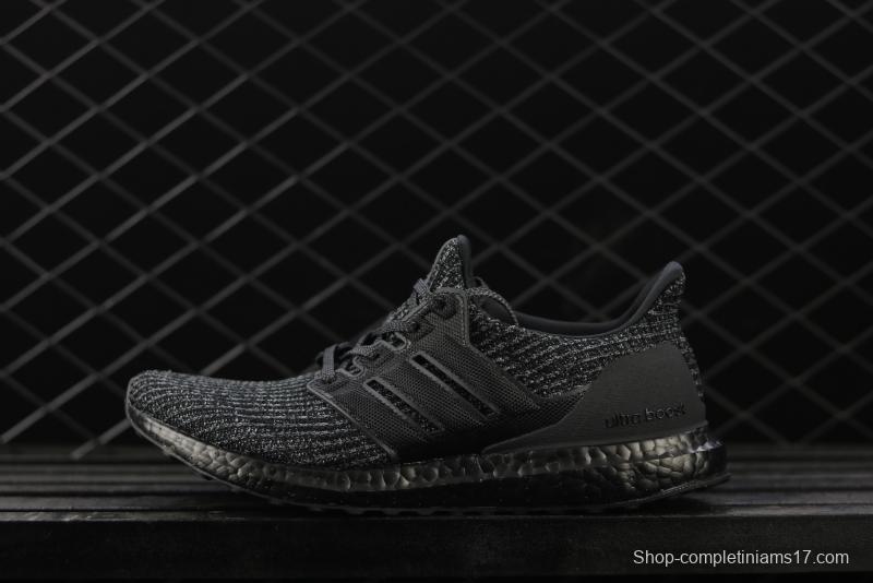 Adidas Ultra Boost 4.0BB6171 fourth generation knitted striped gray-black UB