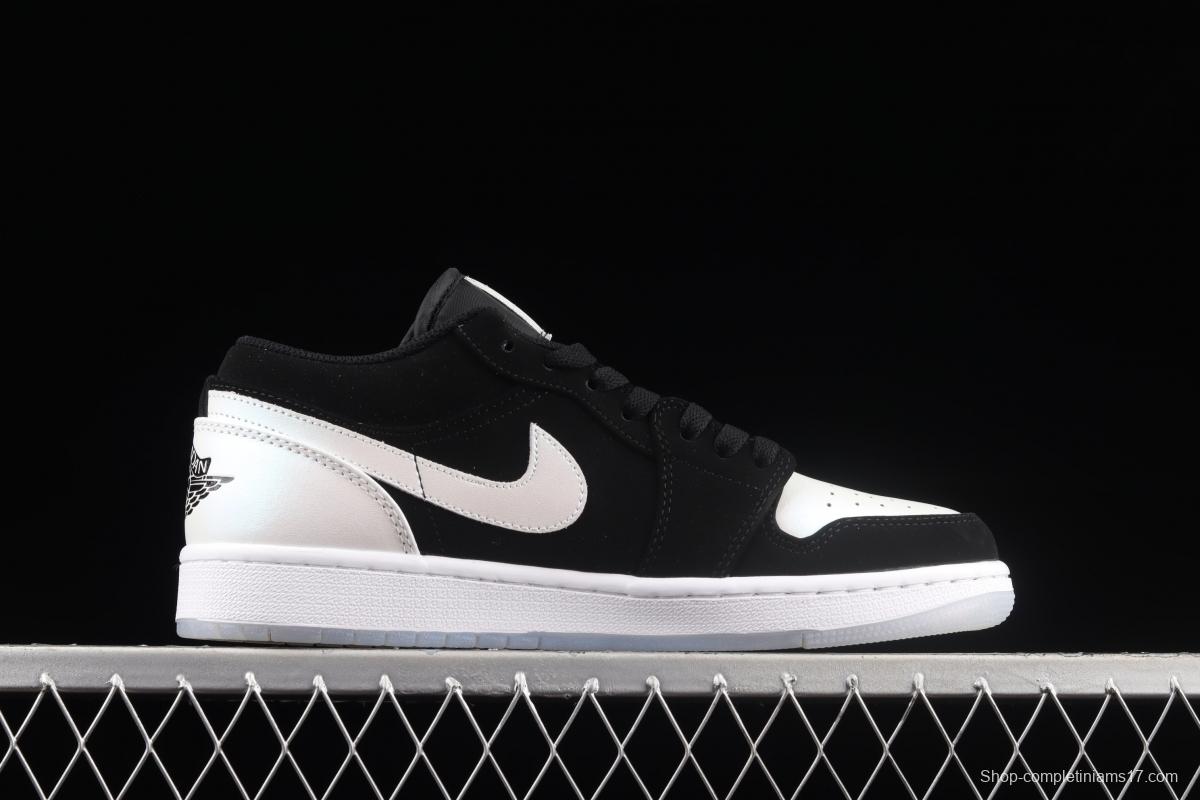 Air Jordan 1 black and white laser low side retro culture basketball shoes DH6931-001