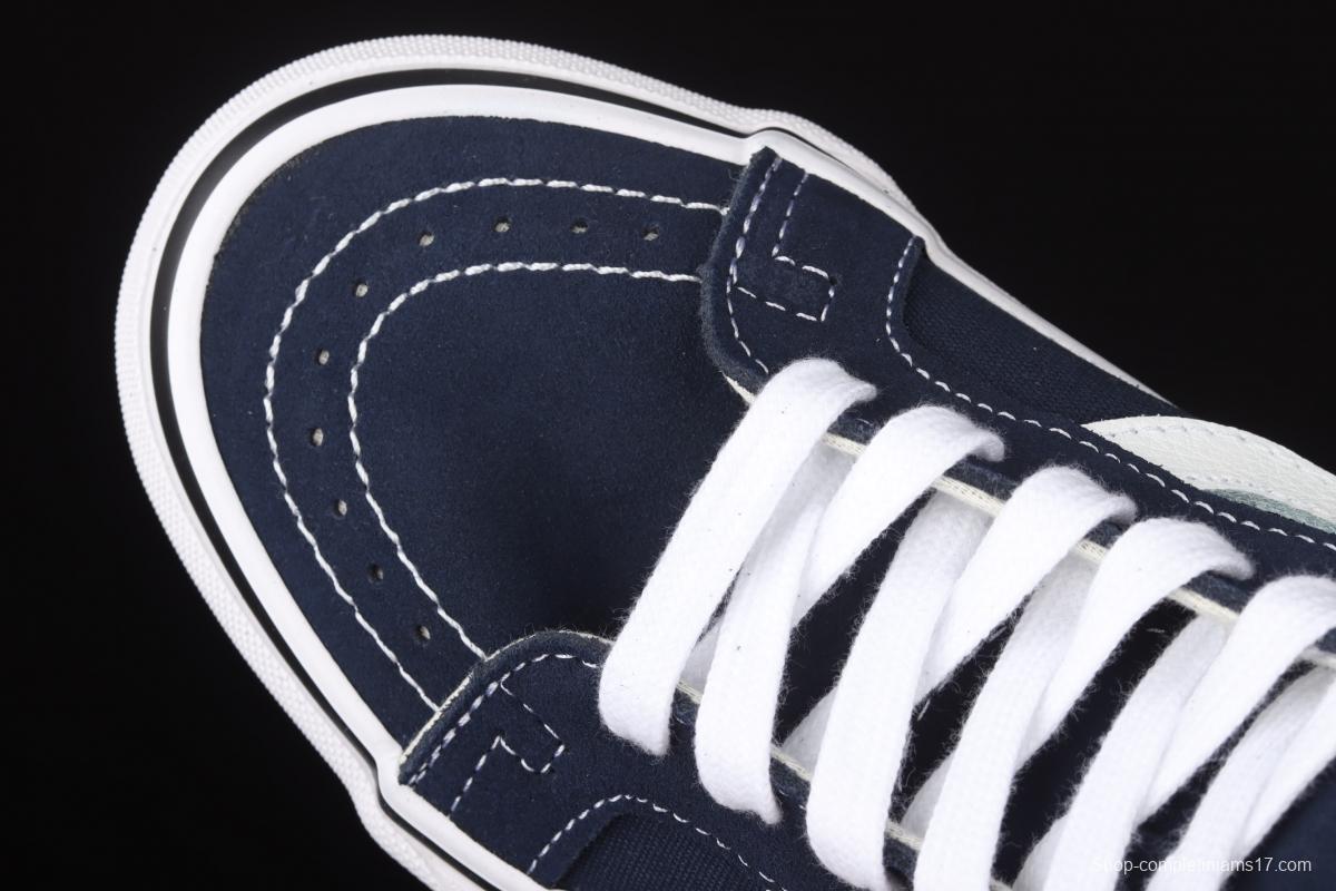 Vans Sk8-Hi Lx Anaheim dark blue high-top sports board shoes VN0A38GF9GK