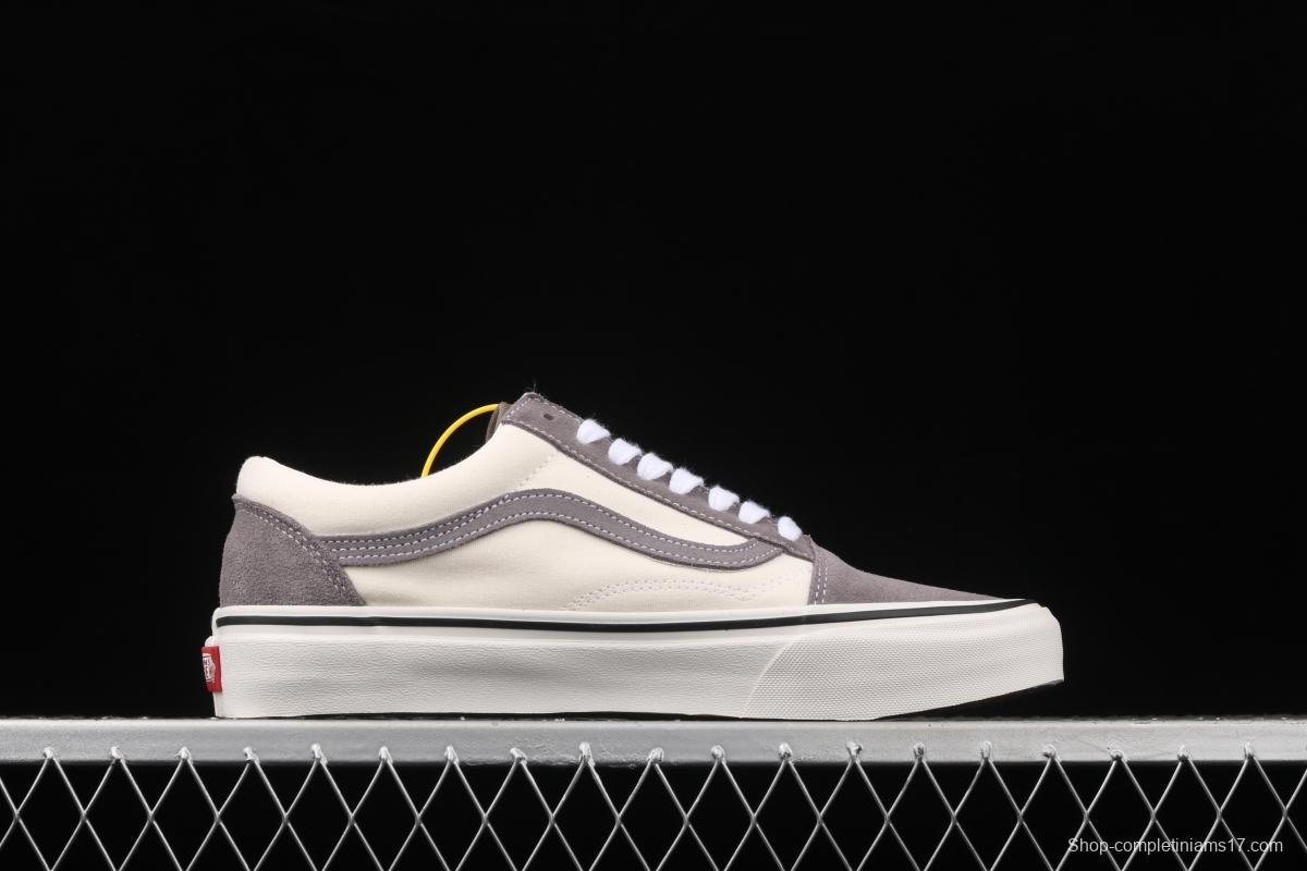 Vans Old Skool gray and white color low-top board shoes sports board shoes VNOA3WKT4OP