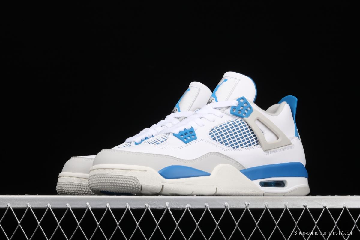 Air Jordan 4 Retro Military Blue White Blue 308497-105