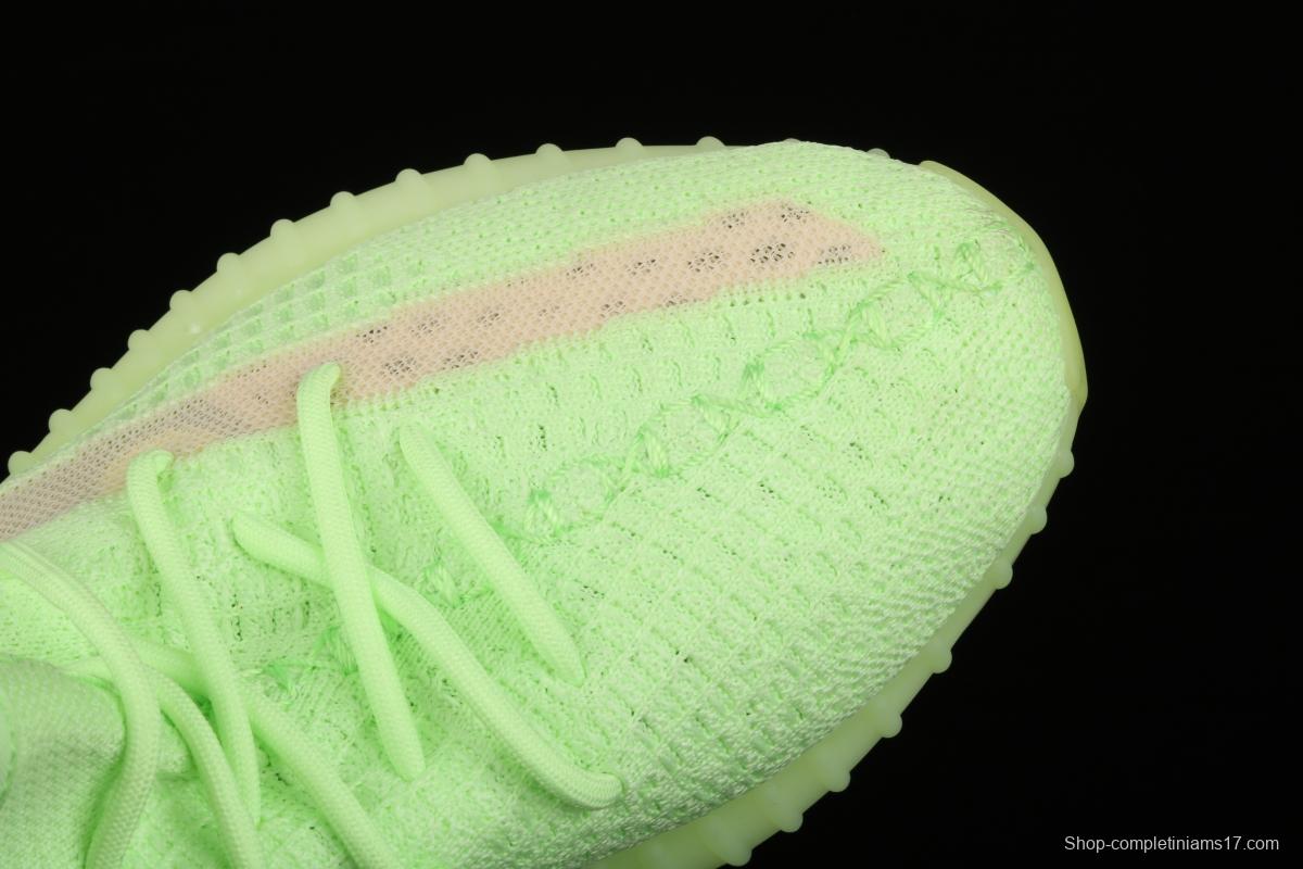 Adidas Yeezy 350 Boost V2 Gid EH5360 Darth Coconut 350 second generation luminous green color matching