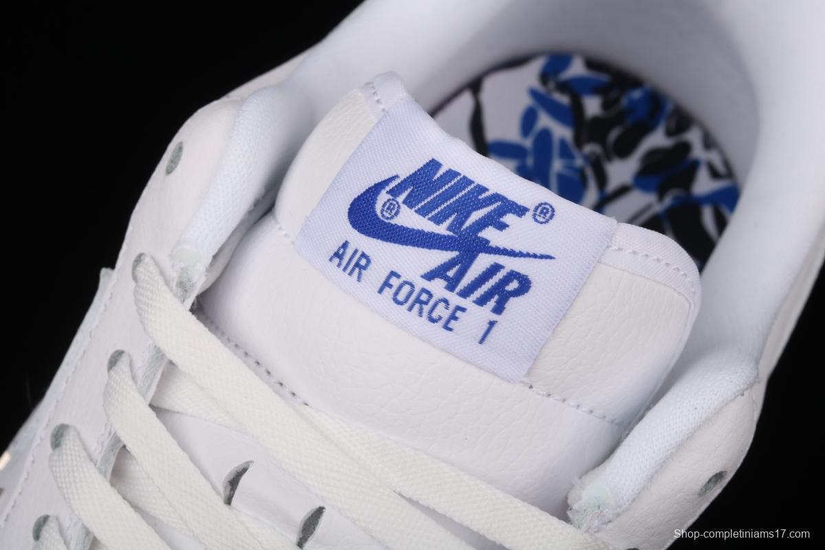 NIKE Air Force 11607 Low All white joint name small silver hook low-top casual board shoes CT1990-100