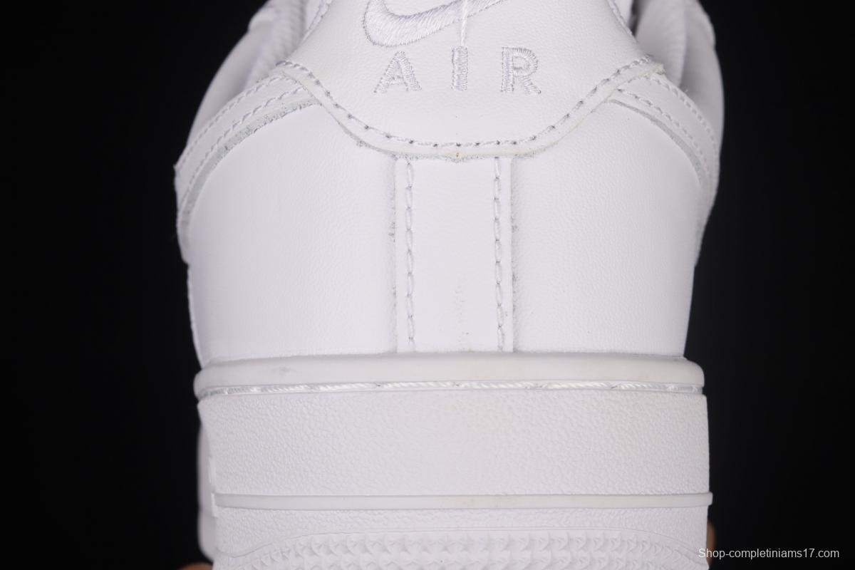 NIKE Air Force 1x07 Low metal silver hook low-top casual board shoes 315122-111,