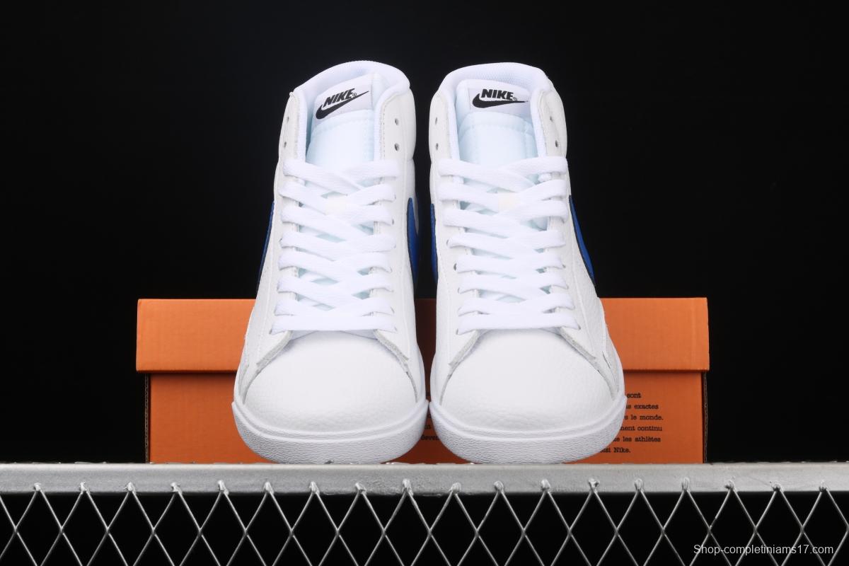 NIKE Blazer Mid Retro trailblazer leather high-top leisure sports board shoes 845054-100