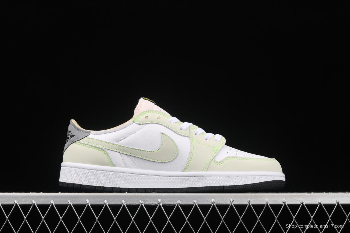 Air Jordan 1 Low OG apple green low top basketball shoes DM7837-103