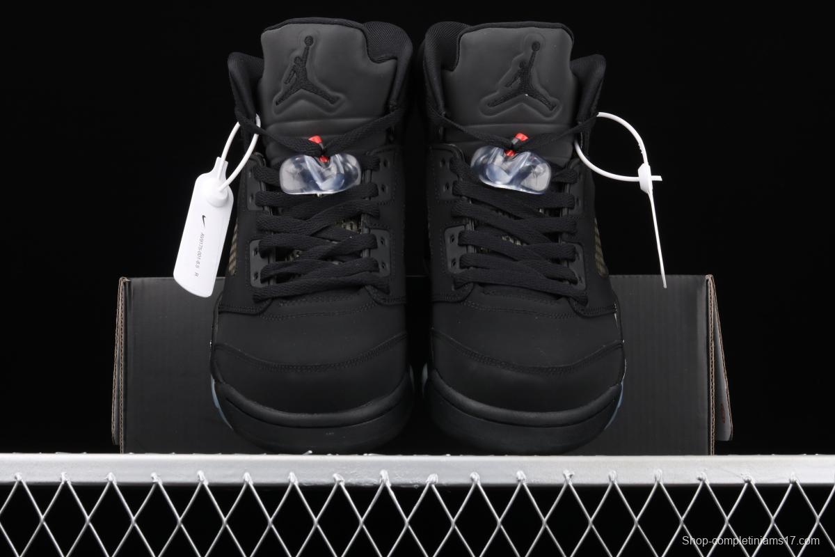 Air Jordan 5 OG Black Metallic Black Silver AV9175-001