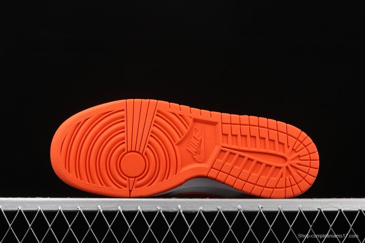 NIKE SB DUNK Low Pro Syracuse white orange board shoes CU1726-101