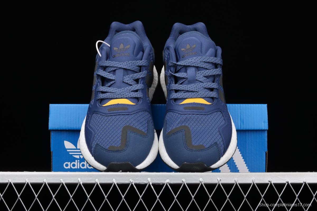 Adidas Day Jogger Boost FW4832's new Nightwalker second-generation leather 3M reflective popcorn vintage running shoes