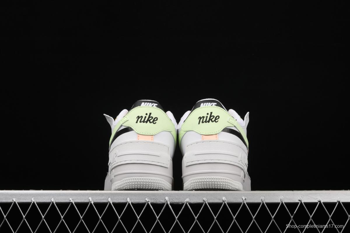 NIKE Air Force 1 ShAdidasow light weight heightened low-top 100-board shoes CW6030-107,