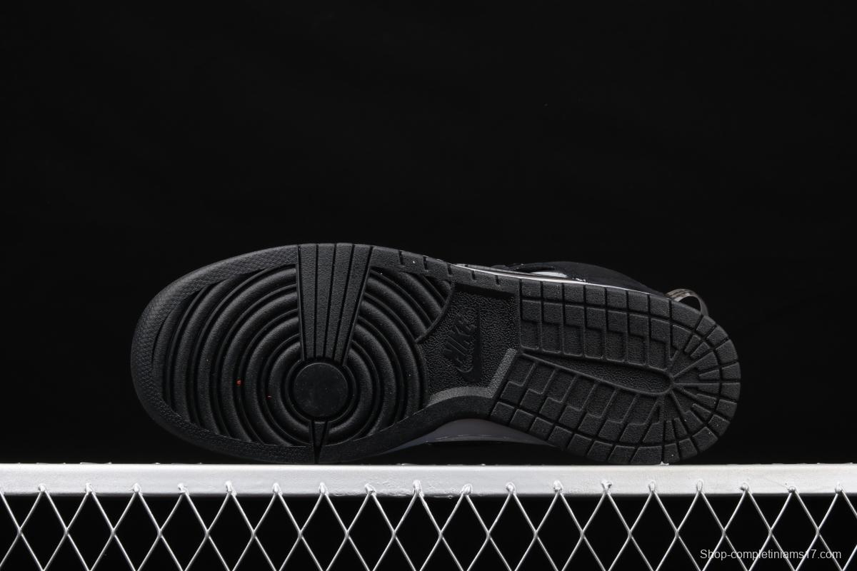 Slam Jam x NIKE DUNK High joint series full head leather high top leisure skateboard shoes DA1639-101,