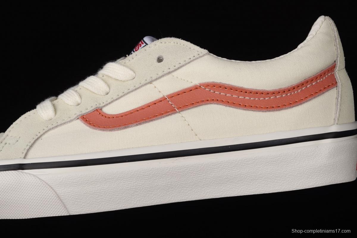 Vans Sk8-Low Reissue S classic rice white orange low-top casual canvas shoes VN0A4UWI4WU