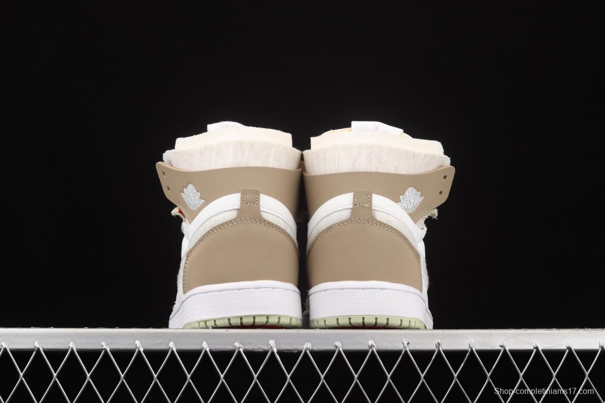 Air Jordan 1 Zoom Air CMFT Milk Brown CT0979-102