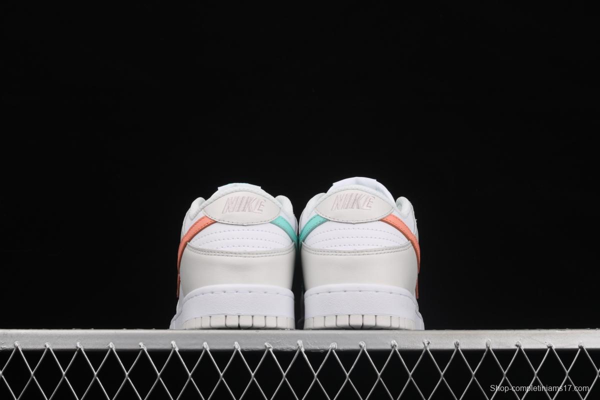 NIKE DUNK SB Low ivory splicing color matching sports skateboard shoes CW1590-101