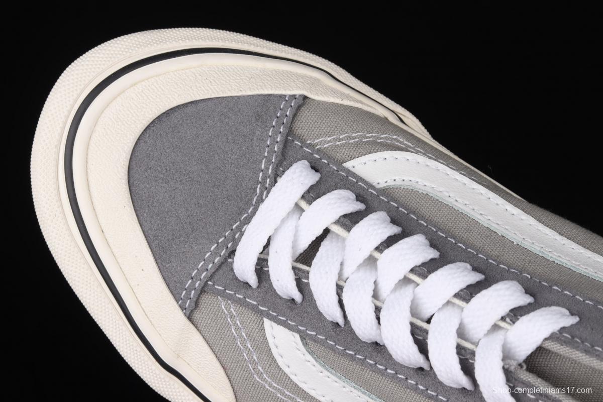 Vans Style 36 gray and white crescent toe low upper shoes VN0A3MVL195