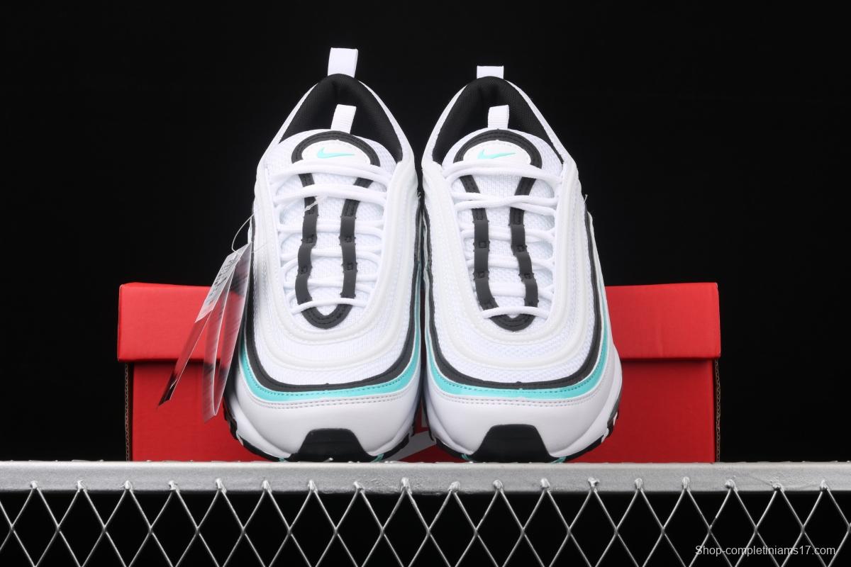 NIKE Air Max 97 White and green bullet air cushion running shoes CZ3574-130
