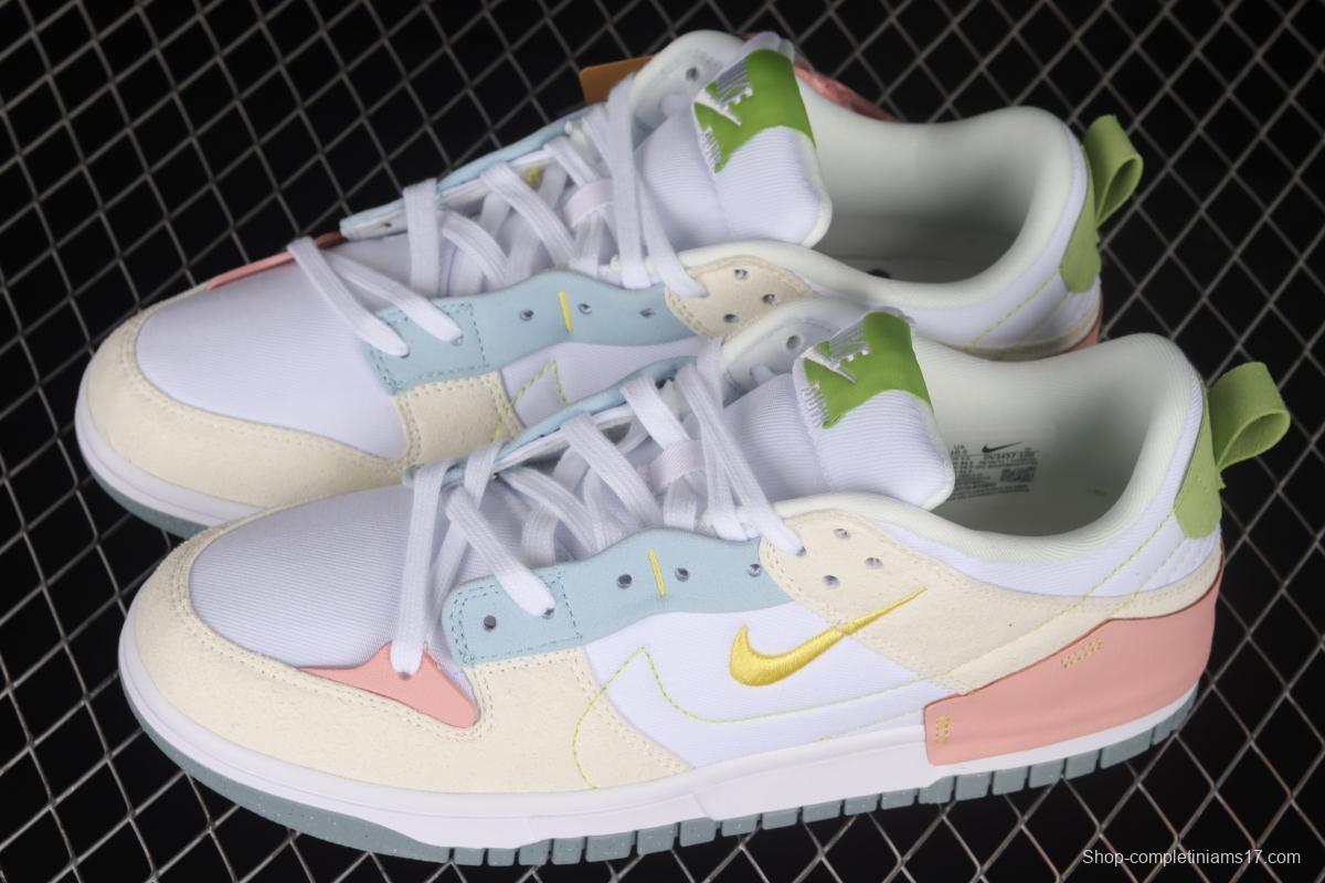 NIKE DUNK Low Disrupt 2 Desert Bronze Deconstructed Lightweight Dunk Low Top Casual Sports Skateboard Shoes DV3457-100