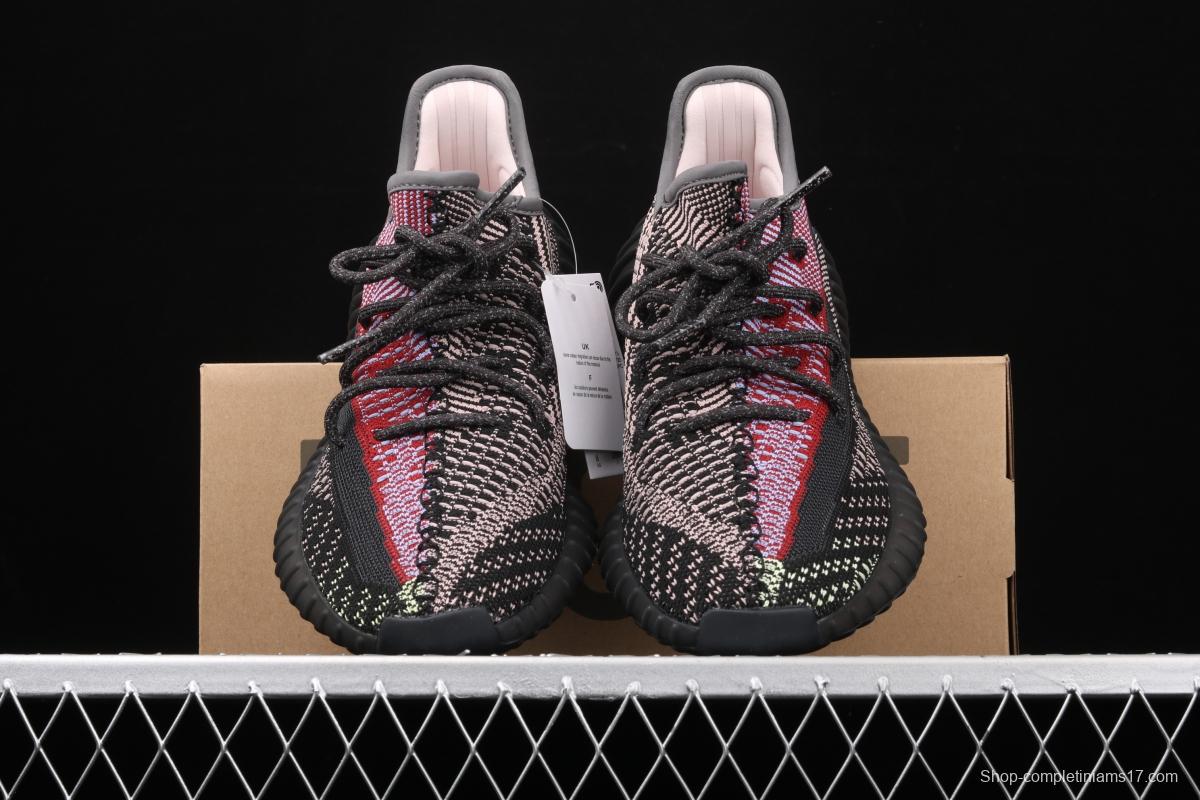 Adidas Yeezy Boost 350V2 Yecheil FW5190 Darth Coconut 350 second generation hollowed-out splicing colorful angel color