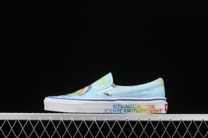 SpongeBob x Vans Classic Slip-On 2021 summer yen limited edition low-top casual board shoes VN0A5KS96SVR