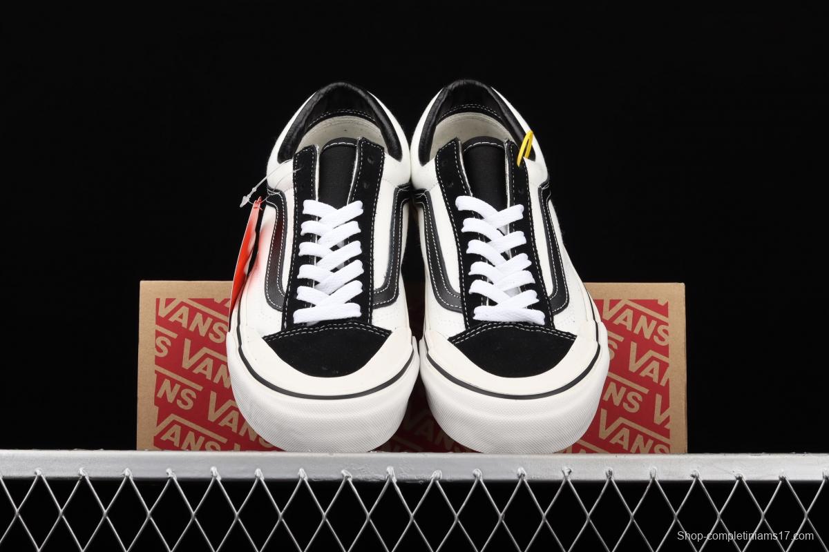 Vans Style 36 new half-crescent black and white side LOGO printed low-top casual board shoes VN0A3ZCJ9IG