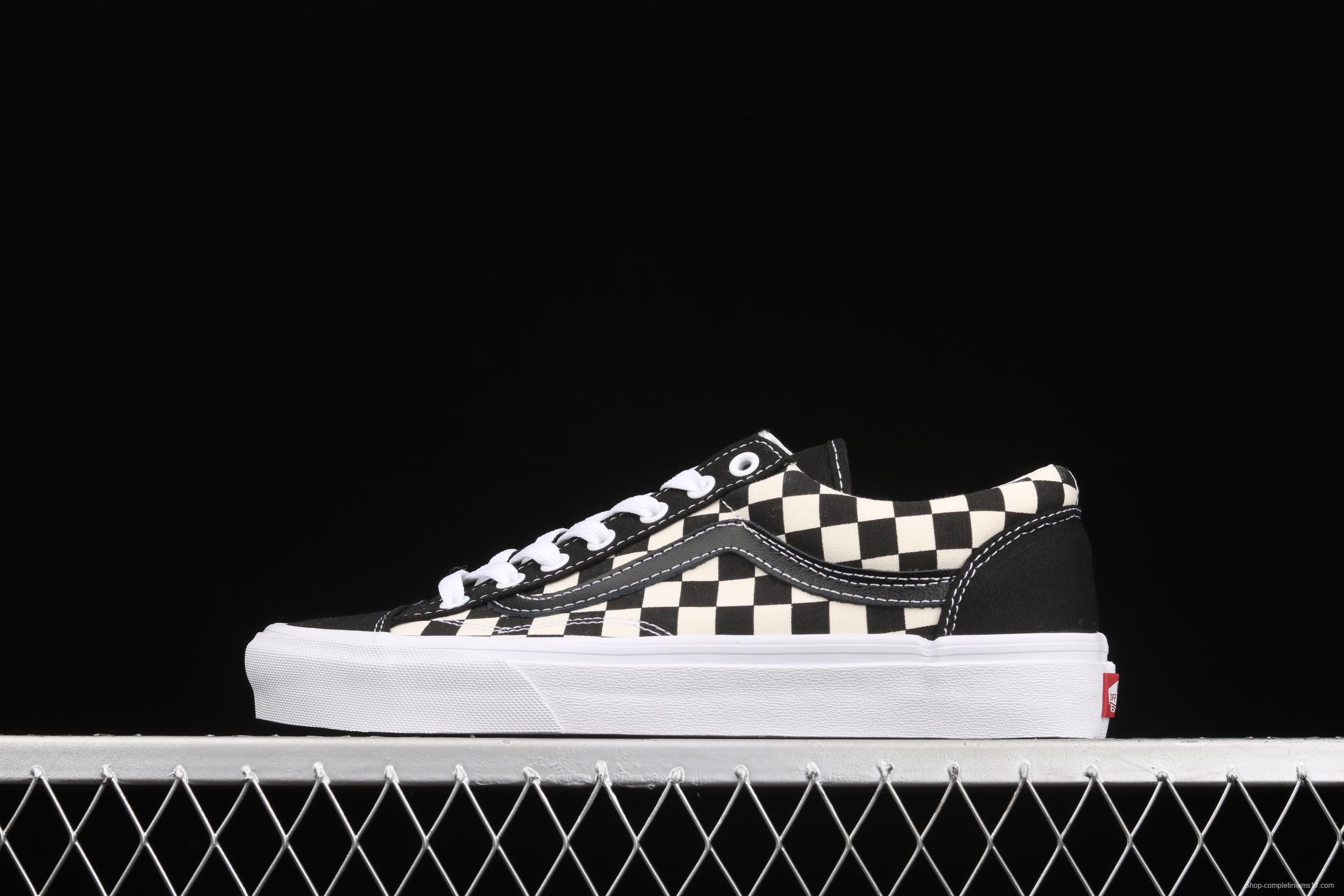 Vans Style 36 Wu Yifan same style checkerboard low-top casual board shoes VN0A54F6XC8