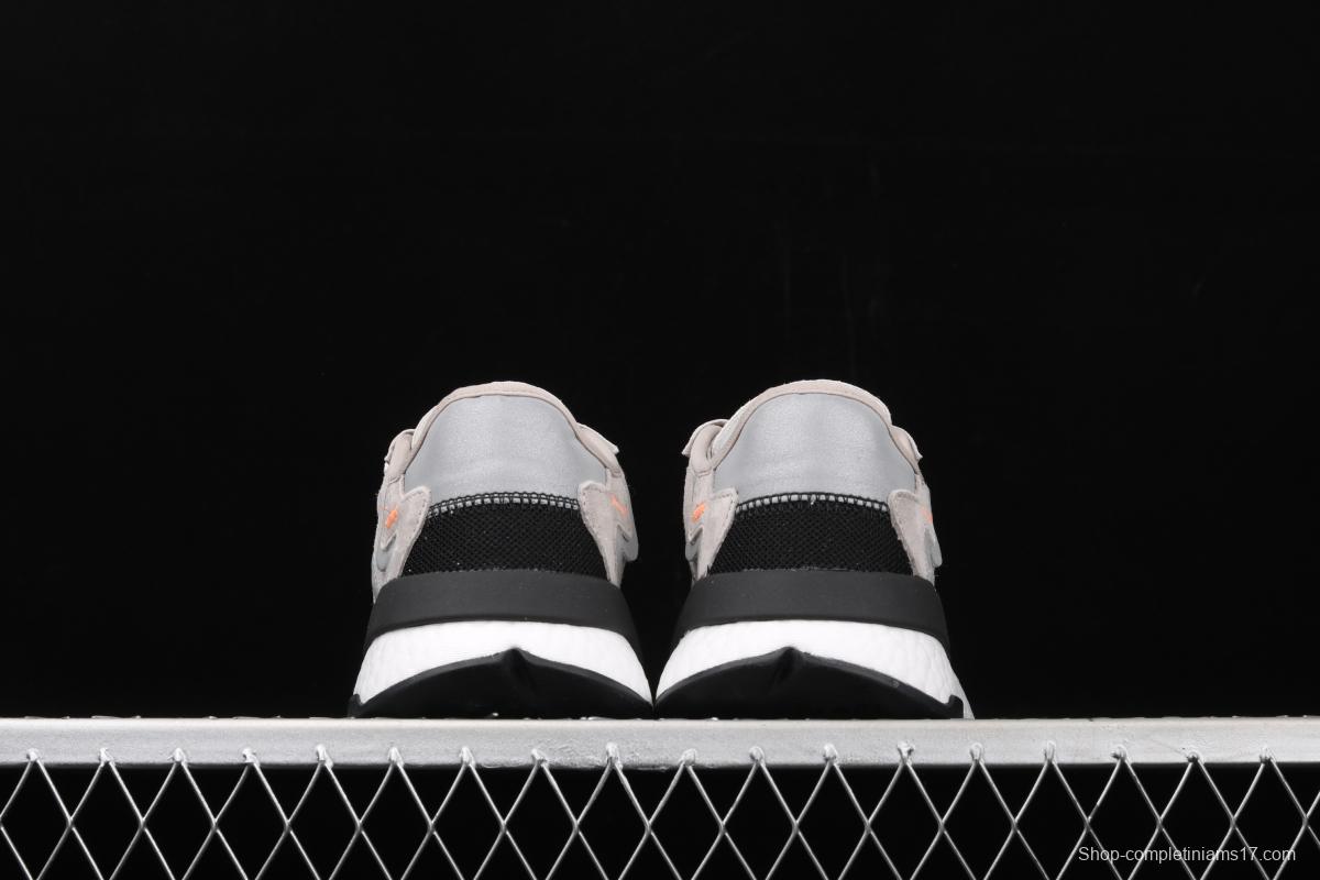 Adidas Nite Jogger 2019 Boost EG7999 suede stitching 3M reflective vintage running shoes