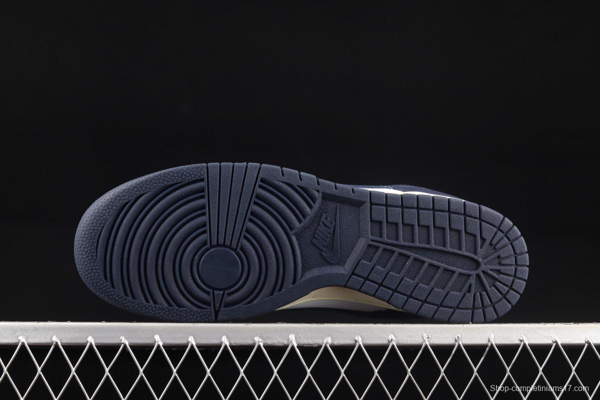 NIKE SB DUNK Low Navy Blue navy blue color SB buckle rebound fashion casual board shoes DD1503-115