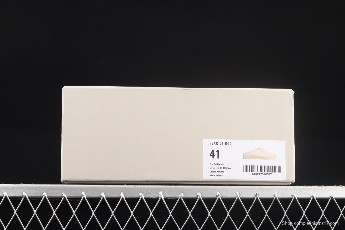 Fear of God 7th The California apricot shoes without back cover FG80-100EVA Almond