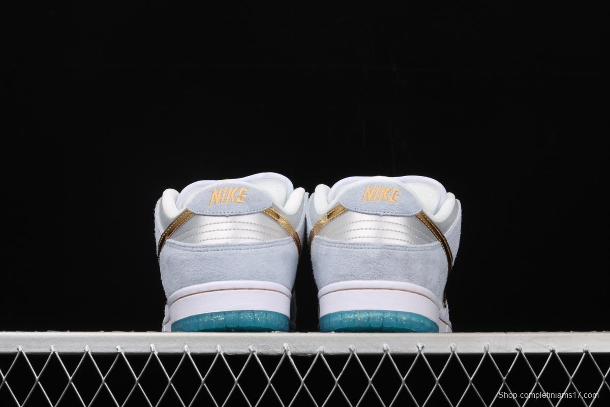 Sean Cliver x NIKE SB DUNK Low Pro QS artist low-top skateboard shoes DC9936-100
