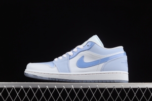 Air Jordan 1 Low haze blue low-end vintage basketball shoes DM5442-040