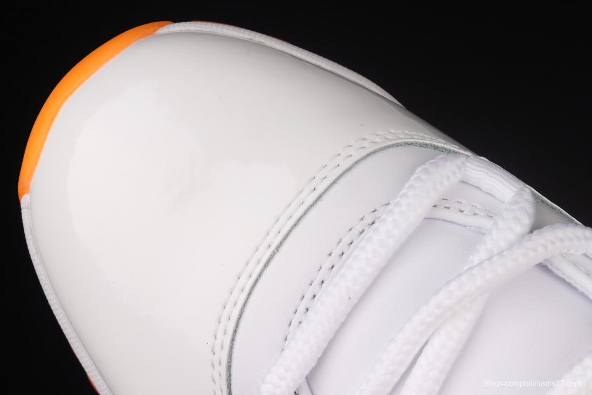 Air Jordan 11 Bright Citus 11 White Orange low Top Basketball shoes head layer True carbon AH7860-139