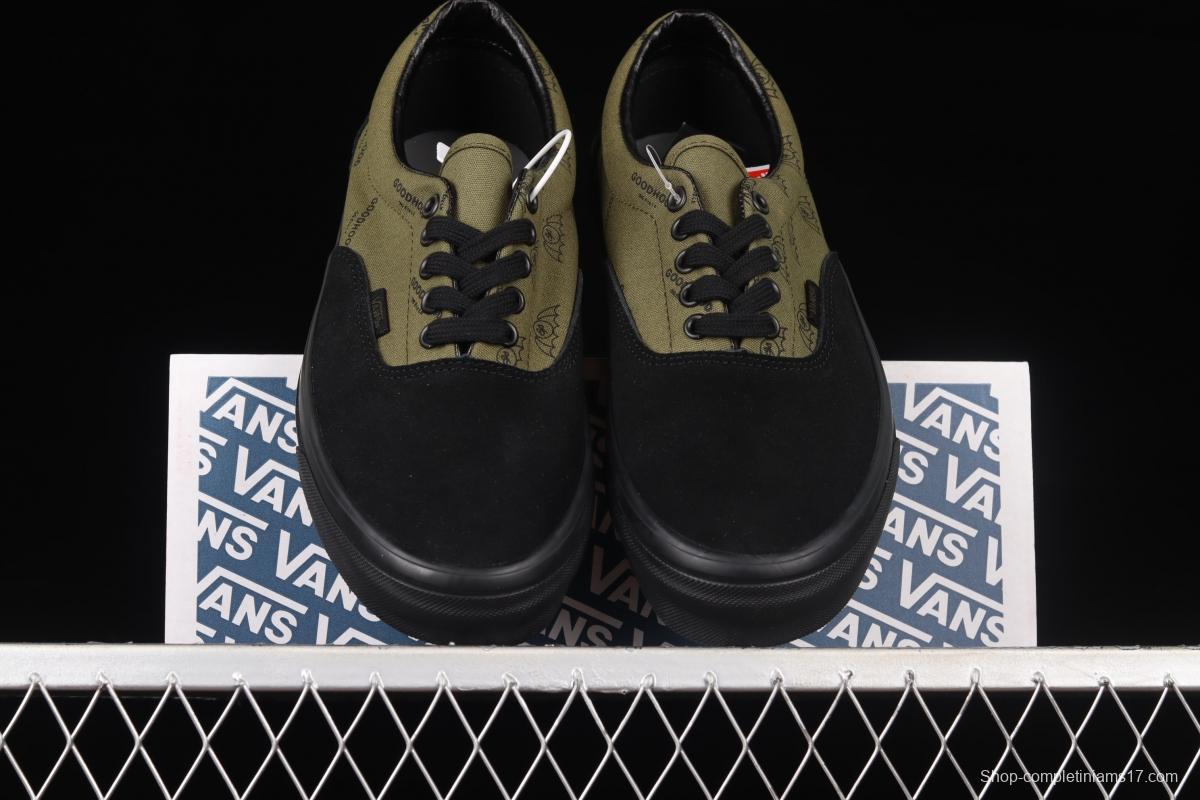 Goodhod x Vault OG Era LX olive green low-top casual canvas shoes VN0A3CXN8CT