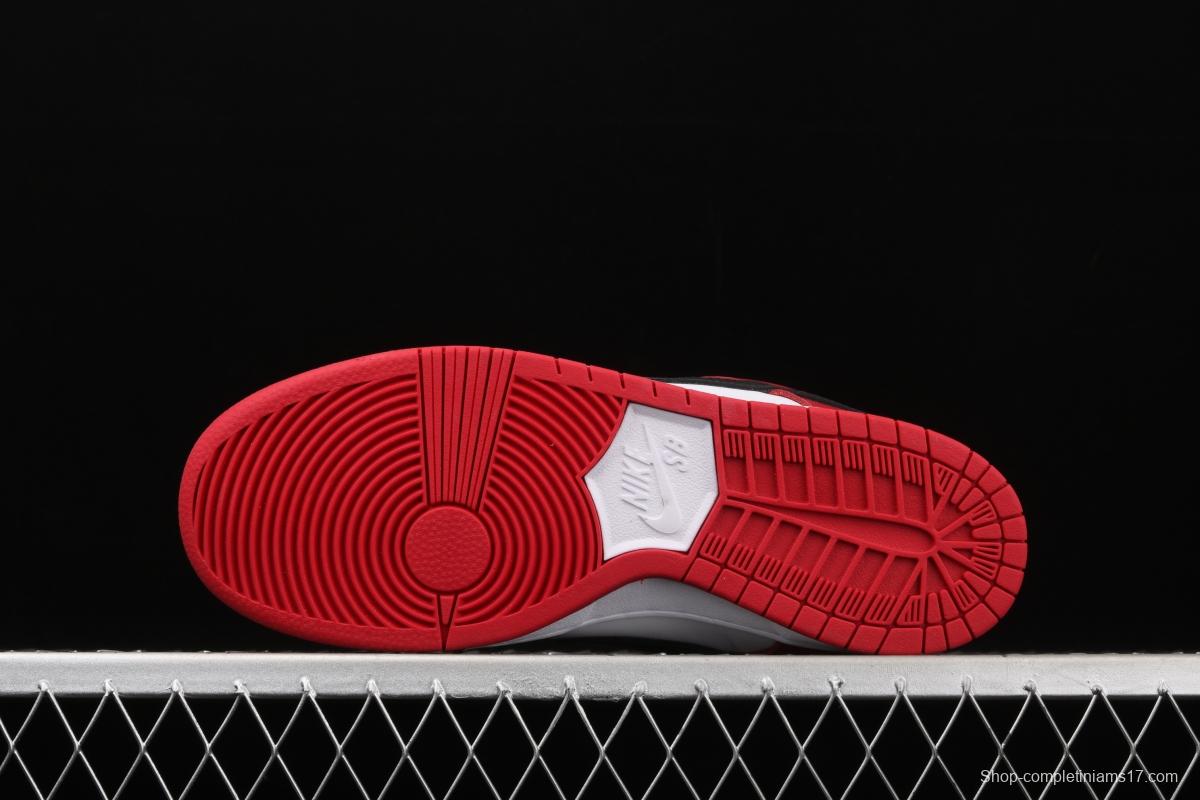 NIKE SB DUNK Low Pro Chicago Chicago Slam Dunk Series retro front floor low side leisure sports skateboard shoes BQ6817-600