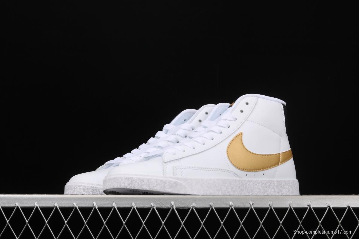 NIKE Blazer Mid Retro Trail Blazers Leather High-top Leisure Sports Board shoes AV9375-107
